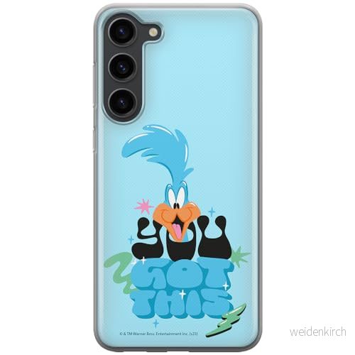 ERT GROUP mobiltelefonfodral för Samsung S23 PLUS originalt och officiellt licensierat Looney Tunes mönster Roadrunner 003 anpassad till formen på mobiltelefonen, fodral tillverkad av TPU plast 5905795126728