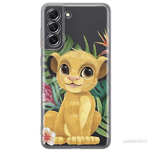 ERT GROUP mobiltelefonfodral för Samsung S21 FE originalt och officiellt licensierat Disney mönster Simba & Friends 004 optimalt anpassad till formen på mobiltelefonen, gedeeltelijk transparant 5903932986167