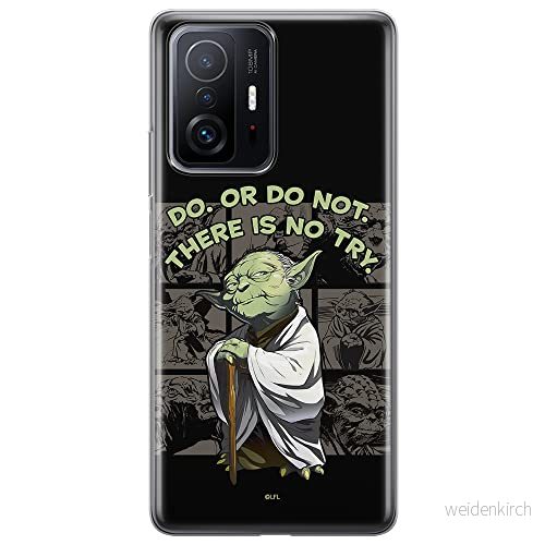 ERT GROUP mobiltelefonfodral för Xiaomi 11T 5G / PRO originalt och officiellt licensierat Star Wars mönster Yoda 007 anpassad till formen på mobiltelefonen, fodral tillverkad av TPU plast 5904805558443