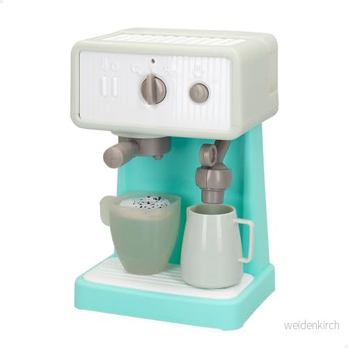 ColorBaby Play Leksak Kaffemaskin med Ljus och Ljud, Innehåller Tillbehör, Leksaksapparater, Barnteservis, För Barn, 3+ År (47274) 8412842472747