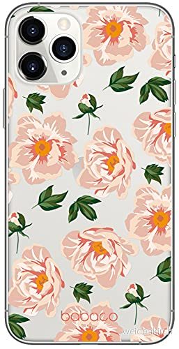 ERT GROUP mobiltelefonfodral för Apple Iphone 11 PRO originalt och officiellt licensierat Babaco mönster Flowers 014 Vit optimalt anpassad till formen på mobiltelefonen, gedeeltelijk transparant 5903932614336