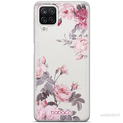 ERT GROUP mobiltelefonfodral för Samsung A12 / M12 F12 originalt och officiellt licensierat Babaco mönster Flowers 055 optimalt anpassad till formen på mobiltelefonen, gedeeltelijk transparant 5905131357243