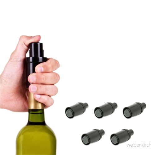 (5 st) Vakuumproppar för vinflaska, Bevara Vin mer tid. 8436588396211