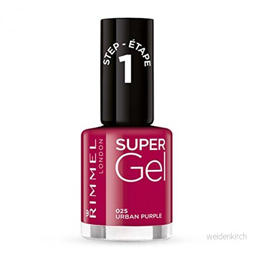 Rimmel London Super Gel Nail Polish Urban Purple, 12 ml 30121232
