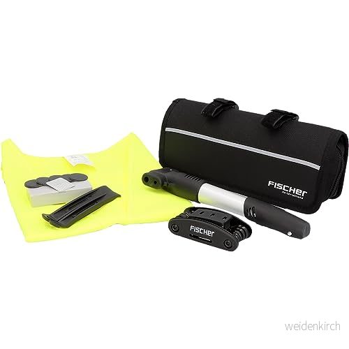Fischer cykel punkteringsset punkteringsset, sparar tid vid reparation, snabb och säker, svart, 7 delar 4008153043604