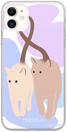 ERT GROUP mobiltelefonfodral för Iphone 11 originalt och officiellt licensierat Babaco mönster Cats 013 optimalt anpassad till formen på mobiltelefonen, fodral tillverkad av TPU plast 5905131107787