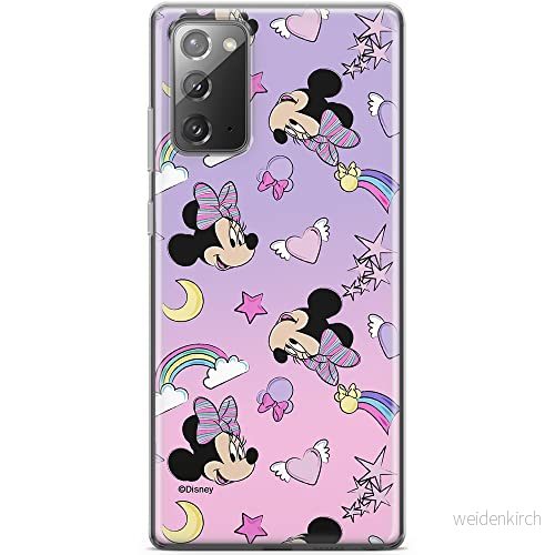ERT GROUP mobiltelefonfodral för Samsung GALAXY NOTE 20 originalt och officiellt licensierat Disney mönster Minnie 031 optimalt anpassad till formen på mobiltelefonen, fodral tillverkad av TPU plast 5903040450000