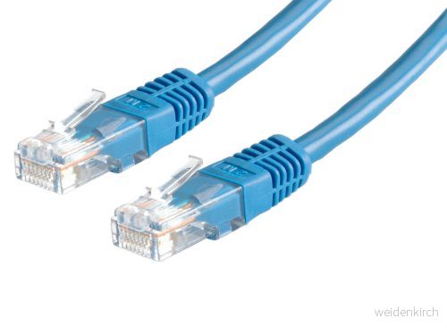 ROLINE Patchkabel Kat.5e (klass D) UTP, blå, 2 m 7611990134809