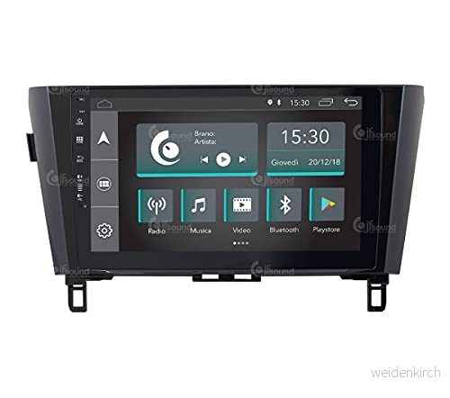 Costum Fit Bilradio för Nissan Qashqai Android GPS Bluetooth WiFi USB Full HD Touchscreen Display 10" Easyconnect 8059307170512