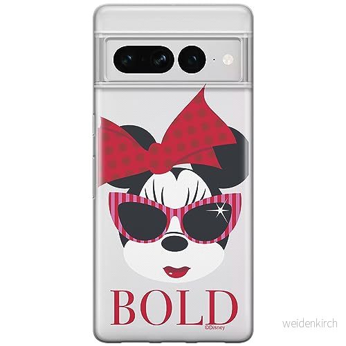 ERT GROUP mobiltelefonfodral för Google PIXEL 7 PRO originalt och officiellt licensierat Disney mönster Minnie 045 optimalt anpassad till formen på mobiltelefonen, gedeeltelijk transparant 5905795163037