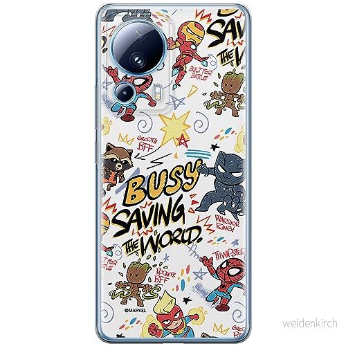 ERT GROUP mobiltelefonfodral för Xiaomi 13 LITE/CIVI 2 originalt och officiellt licensierat Marvel mönster Avengers 026 optimalt anpassad till formen på mobiltelefonen, fodral tillverkad av TPU plast 5905511924171