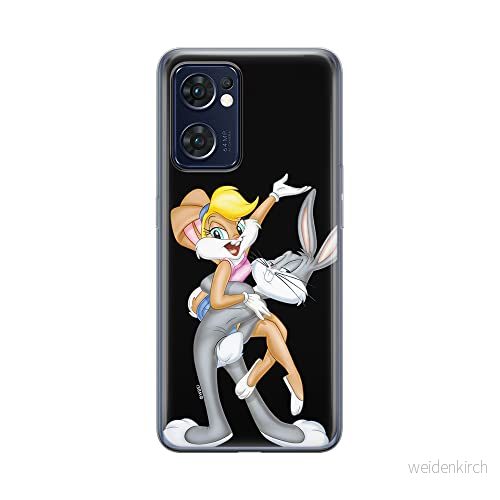 ERT GROUP mobiltelefonfodral för Oppo RENO 7 5G originalt och officiellt licensierat Looney Tunes mönster Lola & Bugs 001 anpassad till formen på mobiltelefonen, fodral tillverkad av TPU plast 5905511301194