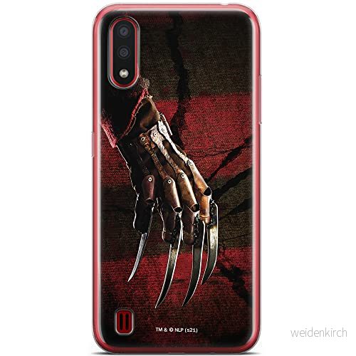 ERT GROUP mobiltelefonfodral för Samsung A01 originalt och officiellt licensierat Horror mönster Nightmare of Elm Street 002 anpassad till formen på mobiltelefonen, fodral tillverkad av TPU plast 5905511071653