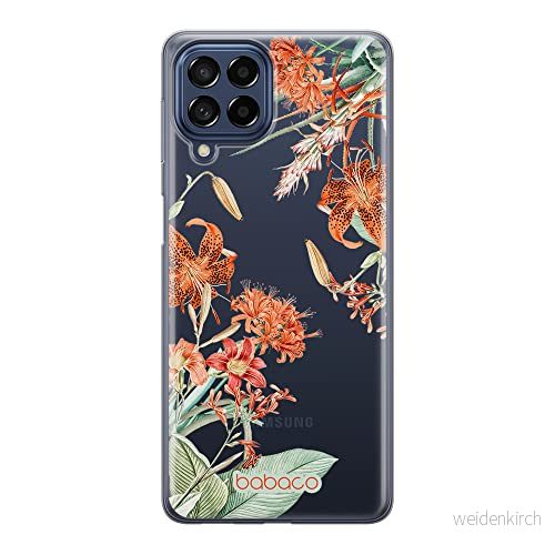 ERT GROUP mobiltelefonfodral för Samsung M33 5G originalt och officiellt licensierat Babaco mönster Flowers 057 optimalt anpassad till formen på mobiltelefonen, gedeeltelijk transparant 5905511355746