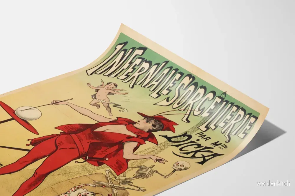 Vintageposter Infernale Häxkonst av Mlle Dicka - Bild 3