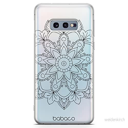 ERT GROUP mobiltelefonfodral för Samsung S10e originalt och officiellt licensierat Babaco mönster Mandalas 006 Vit optimalt anpassad till formen på mobiltelefonen, gedeeltelijk transparant 5904805837487