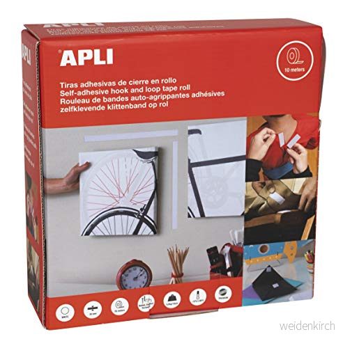 APLI 18212 Band krok slinga vit, 20 mm x 10 m, Vit 8410782182122