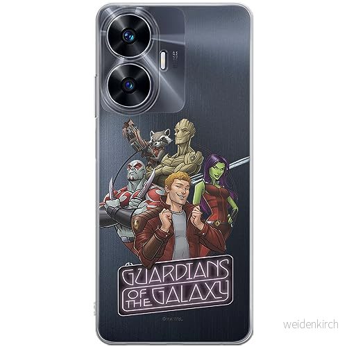 ERT GROUP mobiltelefonfodral för Realme C55 originalt och officiellt licensierat Marvel mönster Guardians of the Galaxy 009 optimalt anpassad till formen på mobiltelefonen, gedeeltelijk transparant 5905511857998