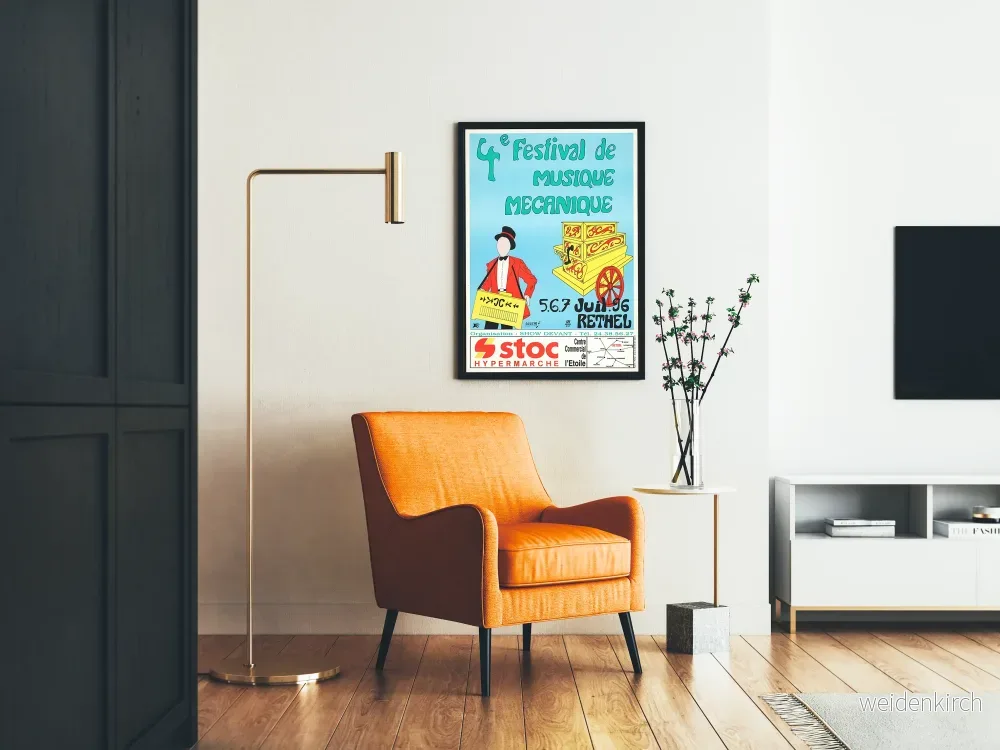 Vintageposter för 4:e Mekaniska Musikfestivalen 1996 i Rethel - Bild 2