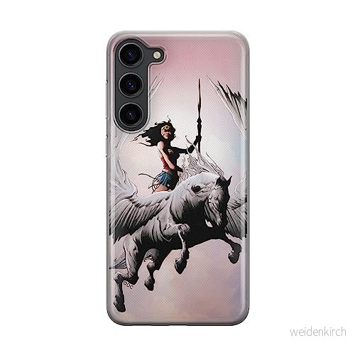 ERT GROUP mobiltelefonfodral för Samsung S23 PLUS originalt och officiellt licensierat DC mönster Wonder Woman 002 optimalt anpassad till formen på mobiltelefonen, fodral tillverkad av TPU plast 5905511440367