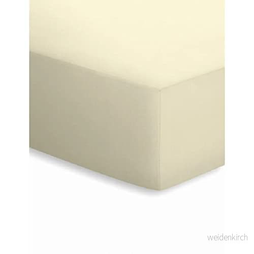 Bassetti bäddmadrass resårlakan uni Ecrü 094 av bomull och elastan i färgen ecrü, mått: 140 cm x 200 cm, 160 220 9302301 8050261023852