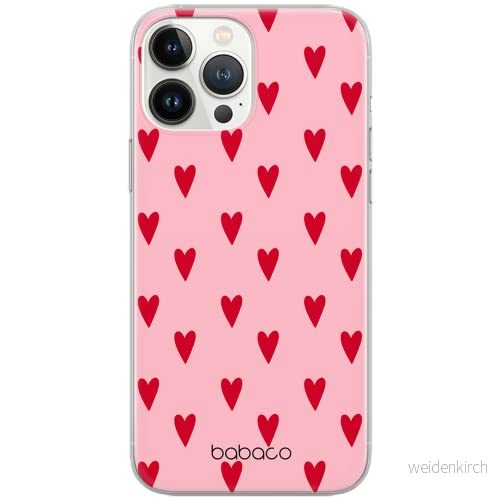 ERT GROUP mobiltelefonfodral för Apple Iphone 6 PLUS originalt och officiellt licensierat Babaco mönster Hearts 004 Vit optimalt anpassad till formen på mobiltelefonen, fodral tillverkad av TPU plast 5904805015342