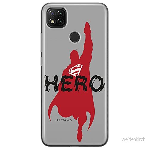 ERT GROUP mobiltelefonfodral för Xiaomi REDMI 9C originalt och officiellt licensierat DC mönster Superman 038 optimalt anpassad till formen på mobiltelefonen, fodral tillverkad av TPU plast 5905131574725