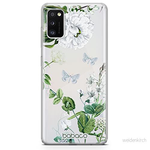 ERT GROUP mobiltelefonfodral för Samsung A41 originalt och officiellt licensierat Babaco mönster Flowers 030 optimalt anpassad till formen på mobiltelefonen, gedeeltelijk transparant 5905131278289