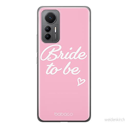 ERT GROUP mobiltelefonfodral för Xiaomi 12 LITE originalt och officiellt licensierat Babaco mönster Bride to be 001 optimalt anpassad till formen på mobiltelefonen, fodral tillverkad av TPU plast 5905511509934