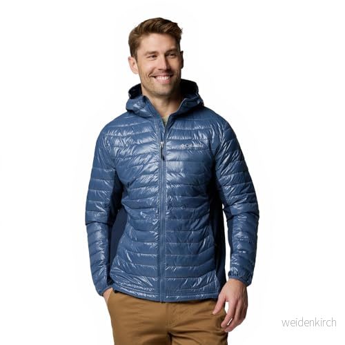 Columbia Powder Pass Hybrid Hooded-jacka för herrar 195982201337