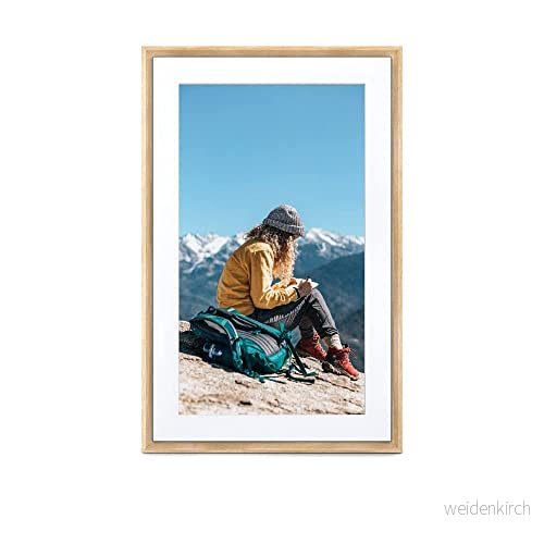 NETGEAR MEURAL Canvas II MC327LW Smart Art digital HD duk 48 x 74 cm (ljus träram, 27 tum, målningar och fotografier återges i naturliga detaljer, WLAN med app, från Netgear) 606449142921