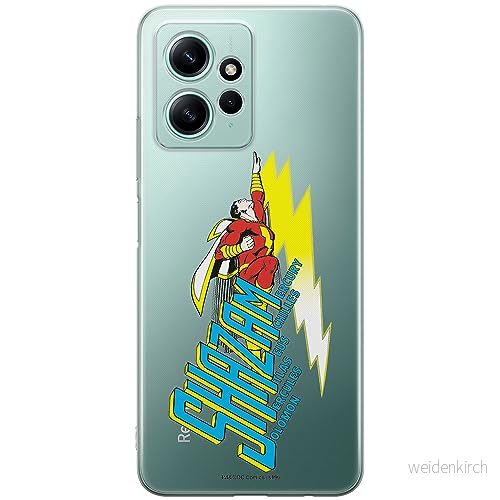 ERT GROUP mobiltelefonfodral för Xiaomi REDMI NOTE 12 4G originalt och officiellt licensierat DC mönster Shazam 002 optimalt anpassad till formen på mobiltelefonen, gedeeltelijk transparant 5905511954734
