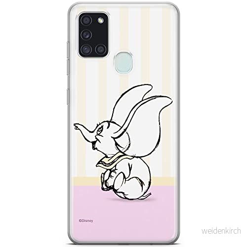 ERT GROUP mobiltelefonfodral för Samsung A21s originalt och officiellt licensierat Disney mönster Dumbo 009 optimalt anpassad till formen på mobiltelefonen, fodral tillverkad av TPU plast 5903040255759