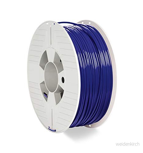 Verbatim PLA filament 3D tryck, 2,85 mm, 1 kg, högpresterande polyactid för materialextrusion, skrivare och penna, av PLA, spole 126 m, blå 23942553328