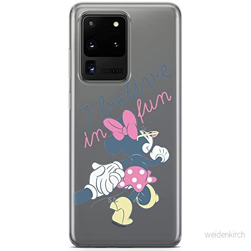 ERT GROUP Mobiltelefonskal för Samsung S20 Ultra original och officiellt licensierat Disney mönster Minnie 005 optimalt anpassad till mobiltelefonens form, delvis transparent 5903537520513