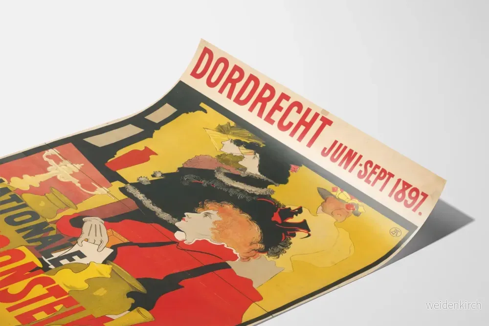 Vintageposter Dordrecht 1897 - Nationell konst- och hantverksutställning - Bild 3
