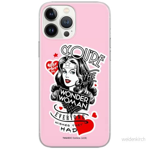 ERT GROUP mobiltelefonfodral för Apple Iphone 5/5S/SE originalt och officiellt licensierat DC mönster Wonder Woman 014 Vit anpassad till formen på mobiltelefonen, fodral tillverkad av TPU plast 5902980345834