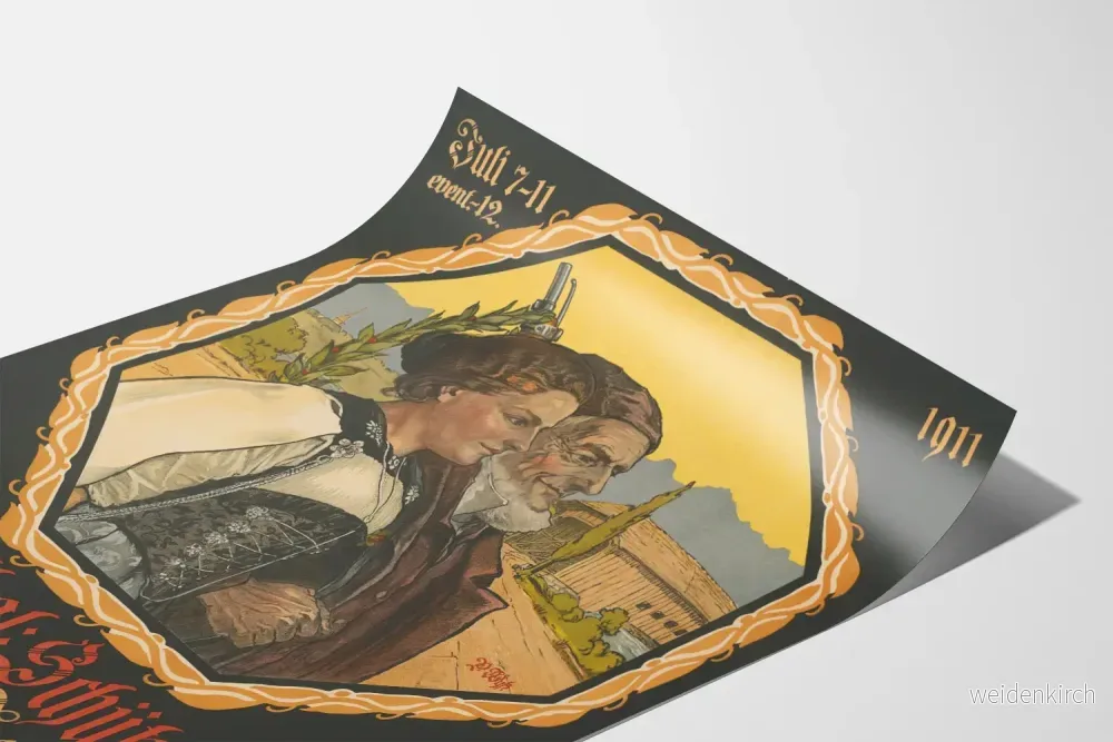 Dekorativ poster Emmenthal Schützenfest 1911 traditionell - Bild 3