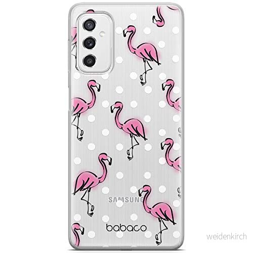 ERT GROUP mobiltelefonfodral för Samsung M52 5G originalt och officiellt licensierat Babaco mönster Flamingo 003 optimalt anpassad till formen på mobiltelefonen, gedeeltelijk transparant 5904805410338