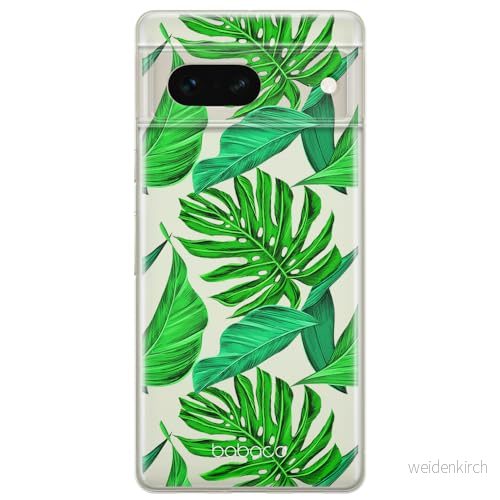 ERT GROUP mobiltelefonfodral för Google PIXEL 7 originalt och officiellt licensierat Babaco mönster Plants 006 optimalt anpassad till formen på mobiltelefonen, gedeeltelijk transparant 5905795142490