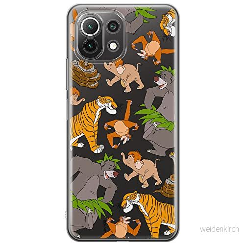 ERT GROUP mobiltelefonfodral för Xiaomi 11 LITE 4G/5G originalt och officiellt licensierat Disney mönster Jungle Book 003, gedeeltelijk transparant 5905131783219