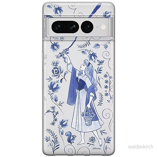 ERT GROUP mobiltelefonfodral för Google PIXEL 7 PRO originalt och officiellt licensierat Disney mönster Aurora 003 optimalt anpassad till formen på mobiltelefonen, gedeeltelijk transparant 5905795181444