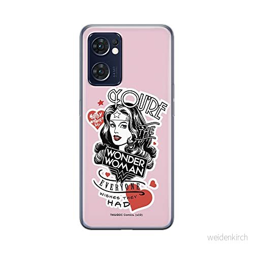ERT GROUP mobiltelefonfodral för Oppo RENO 7 5G originalt och officiellt licensierat DC mönster Wonder Woman 014 optimalt anpassad till formen på mobiltelefonen, fodral tillverkad av TPU plast 5905511304904