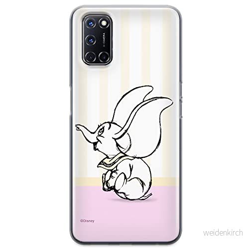 ERT GROUP mobiltelefonfodral för Oppo A92/ A72/ A52 originalt och officiellt licensierat Disney mönster Dumbo 009 optimalt anpassad till formen på mobiltelefonen, fodral tillverkad av TPU plast 5903040198308
