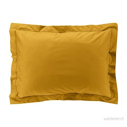 douceur d'intérieur, Örngott (50 x 70 cm) Percaline Curry, bomullspercale 3574386446143