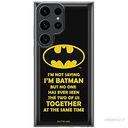 ERT GROUP mobiltelefonfodral för Samsung S23 ULTRA originalt och officiellt licensierat DC mönster Batman 053 optimalt anpassad till formen på mobiltelefonen, fodral tillverkad av TPU plast 5905511473211