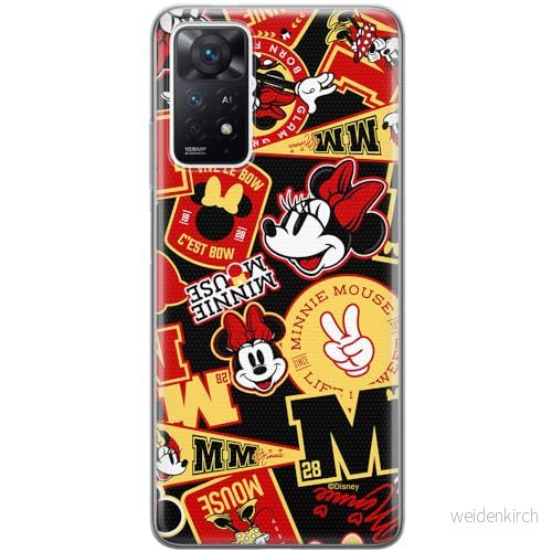 ERT GROUP mobiltelefonfodral för Xiaomi REDMI NOTE 11 PRO 5G/ 4G originalt och officiellt licensierat Disney mönster Minnie 074, fodral tillverkad av TPU plast 5905795026387