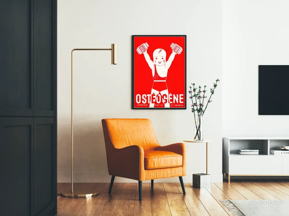 Vintage reklamposter för Ostéogène för väggdekoration - Bild 2