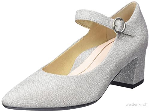 ARA Damer London stängda pumps, silver, 40 EU Schmal 4030222466236