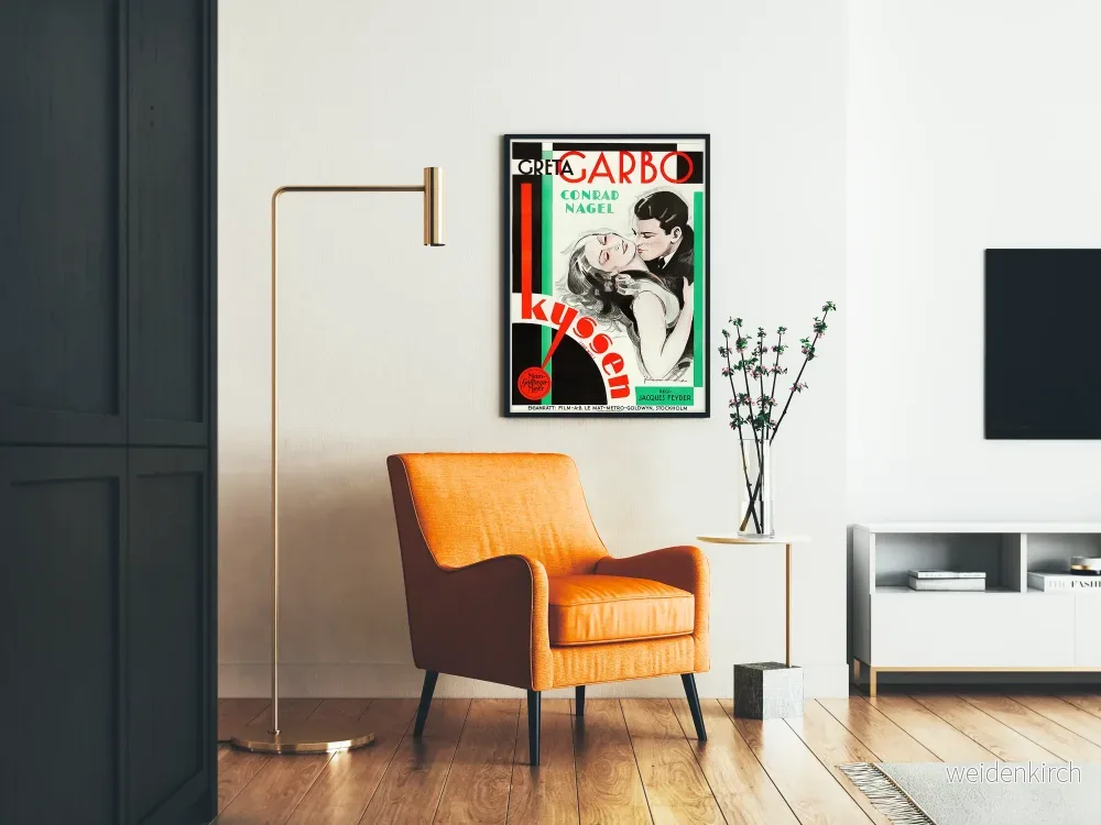 Vintageposter The Kiss med Greta Garbo och Conrad Nagel - Bild 2